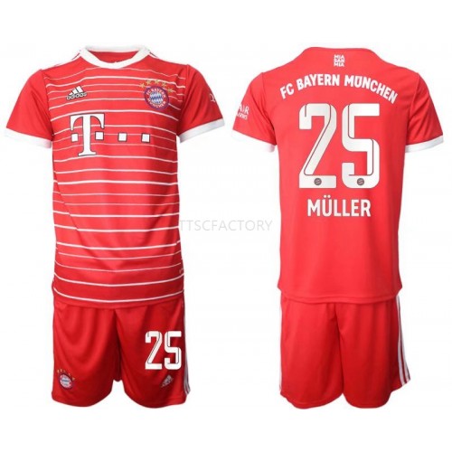 Bayern München Muller 25 Dres Dječji Domaći 2022/2023 Kratkih Rukava Bayern München Muller 25 Dres Dječji Domaći 2022/2023 Kratkih Rukava